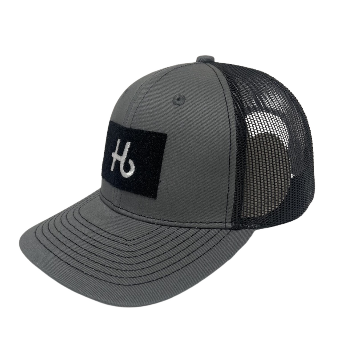 Retro Trucker Hat - Black/Charcoal