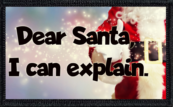 Dear Santa, I can explain.
