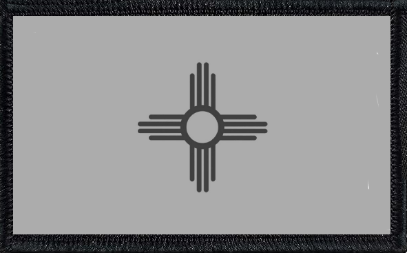 New Mexico State Flag Black and White