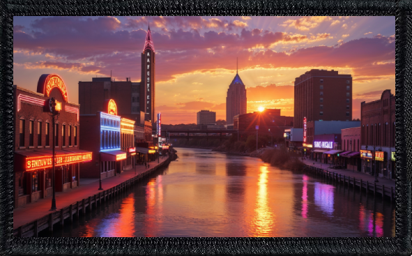 Sunset Nashville Boardwalk