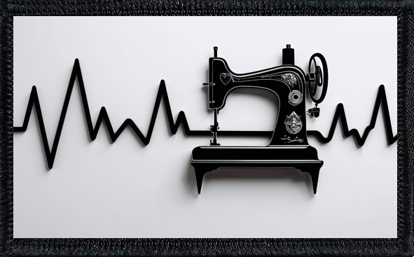 Heartbeat Line with Sewing Machine