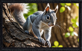 Grey Squirrel In Tree