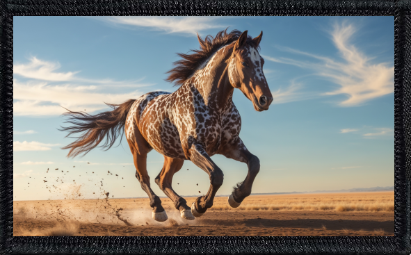 Galloping Appaloosa