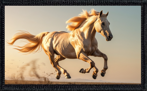 Galloping Palamino
