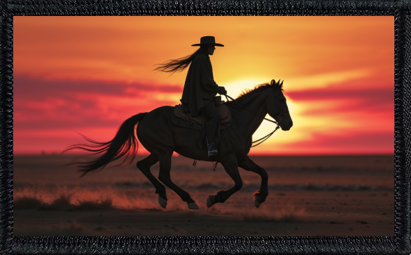 Lone Horseback Rider