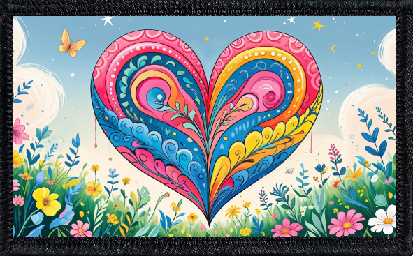 Heart In A Field Of Flowers