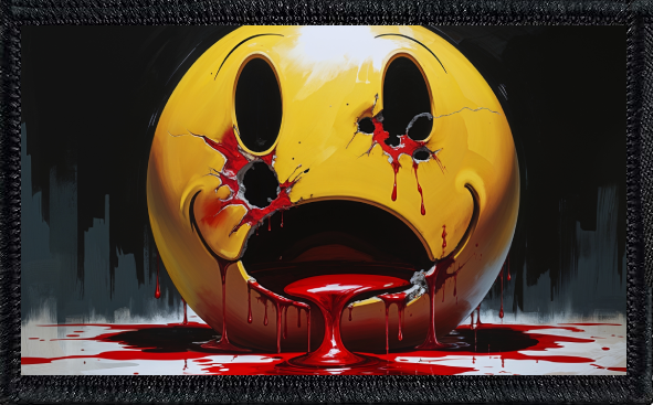 Gunshot Ridden Smiley Face