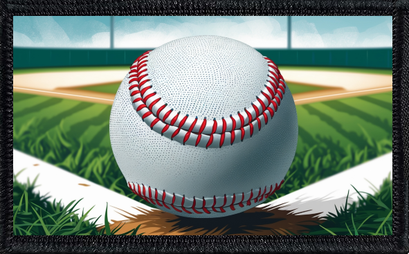 Baseball With Diamond In Background