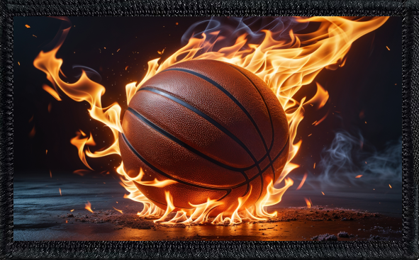 Basketball In Flames