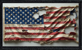 USA Flag Tattered