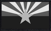 Arizona State Flag Black and White