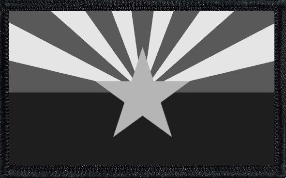 Arizona State Flag Black and White