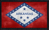 Arkansas State Flag Distressed