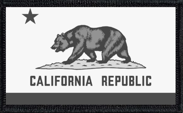 California State Flag Black and White
