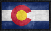 Colorado State Flag Distressed