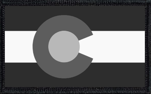 Colorado State Flag Black and White
