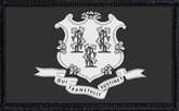 Connecticut State Flag Black and White
