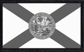 Florida State Flag Black and White
