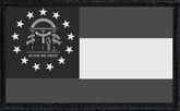 Georgia State Flag Black and White
