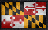 Maryland State Flag Distressed