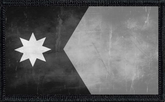 Minnesota State Flag Black and White Distressed