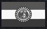 Missouri State Flag Black and White