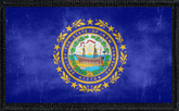 New Hampshire State Flag Distressed