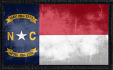 North Carolina State Flag Distressed
