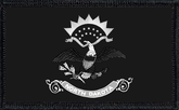 North Dakota State Flag Black and White