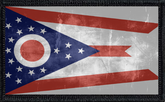 Ohio State Flag Distressed