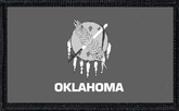 Oklahoma State Flag Black and White