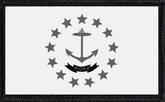 Rhode Island State Flag Black and White
