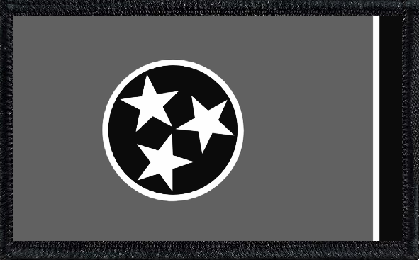 Tennessee State Flag Black and White