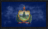 Vermont State Flag Distressed