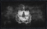 Vermont State Flag Black and White Distressed