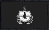 Vermont State Flag Black and White