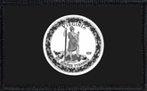 Virginia State Flag Black and White
