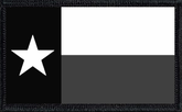 Texas State Flag Black and White