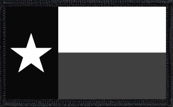 Texas State Flag Black and White