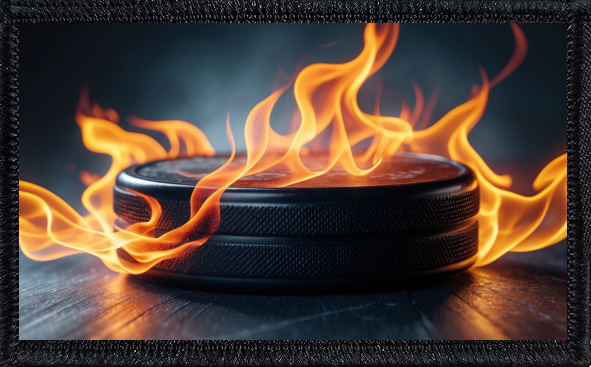 Flaming Hockey Puck