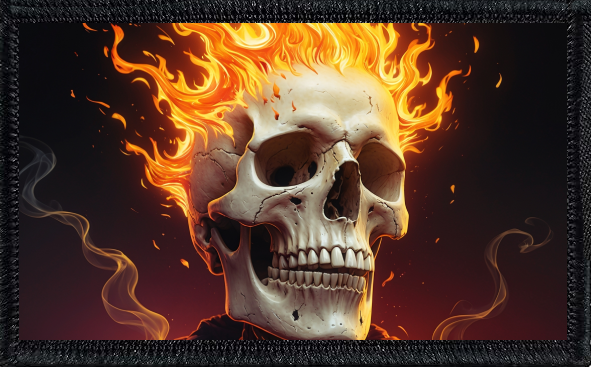 Skull With Fire