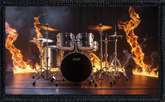 Flaming Drum Kit