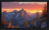 Sunset In Mountains 2