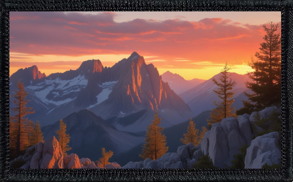 Sunset In Mountains 2