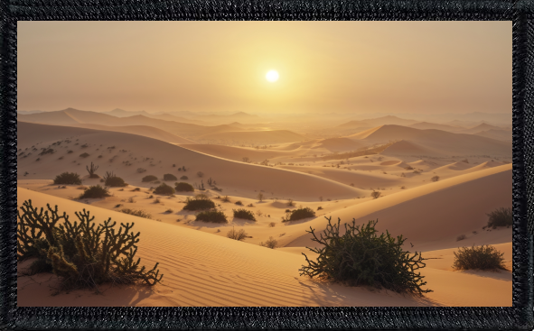 Sun Over Desert