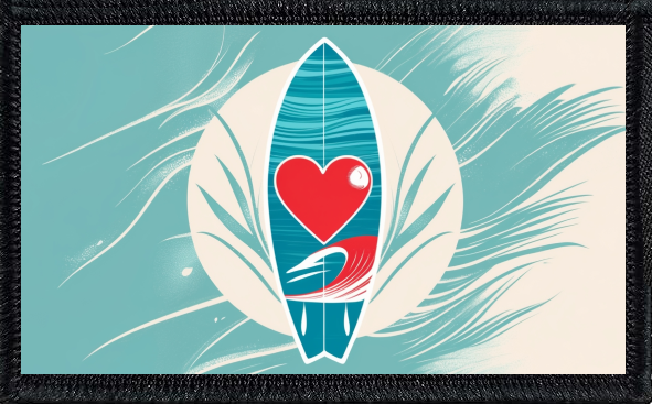 Heart On Surfboard