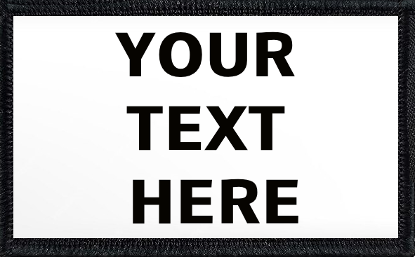 Your Text Here Black Lettering On White Background